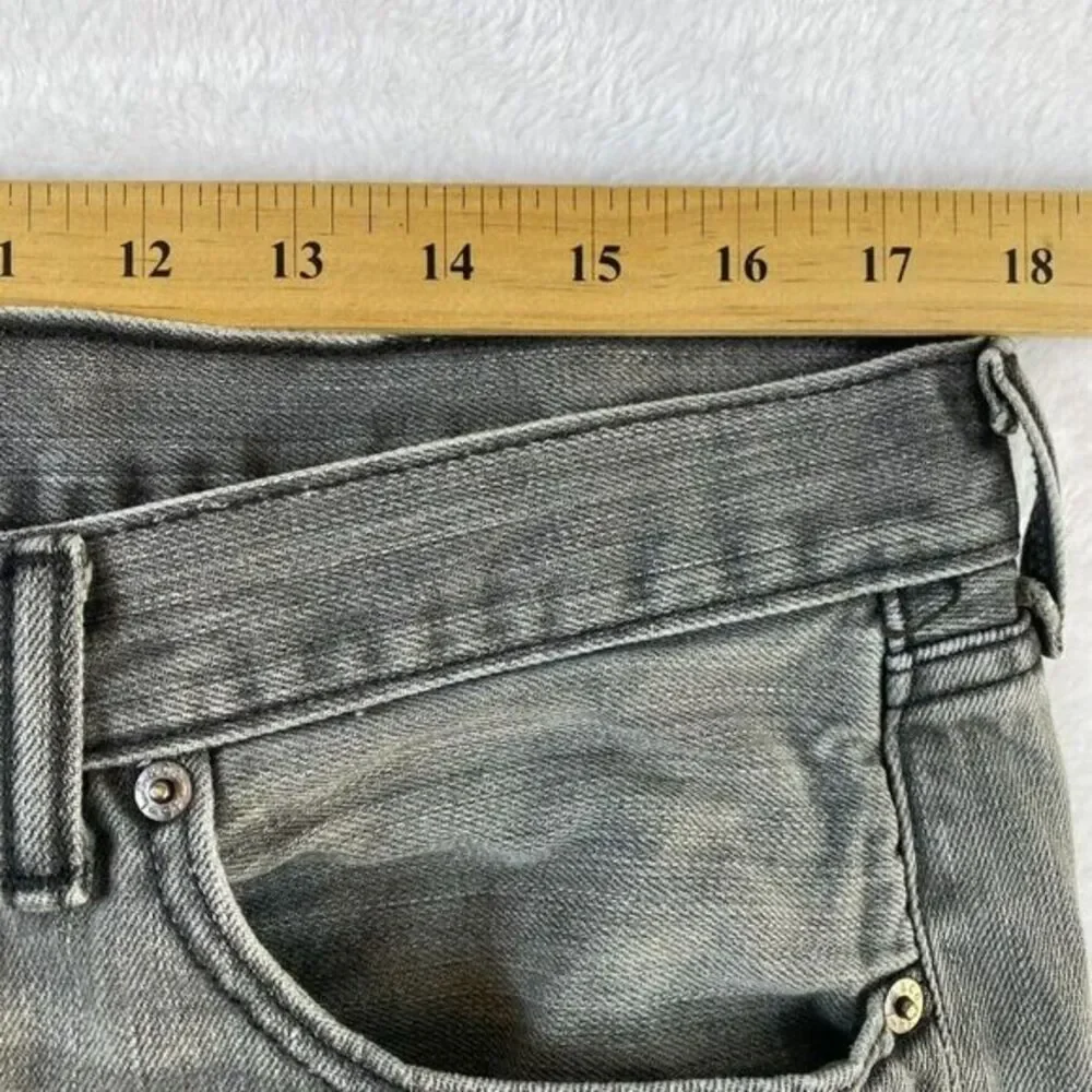 Levi's 501 Jeans Men's 36x 30 Sz Grey Button Fly Grey Straight‎ Leg Classic - Picture 12 of 14